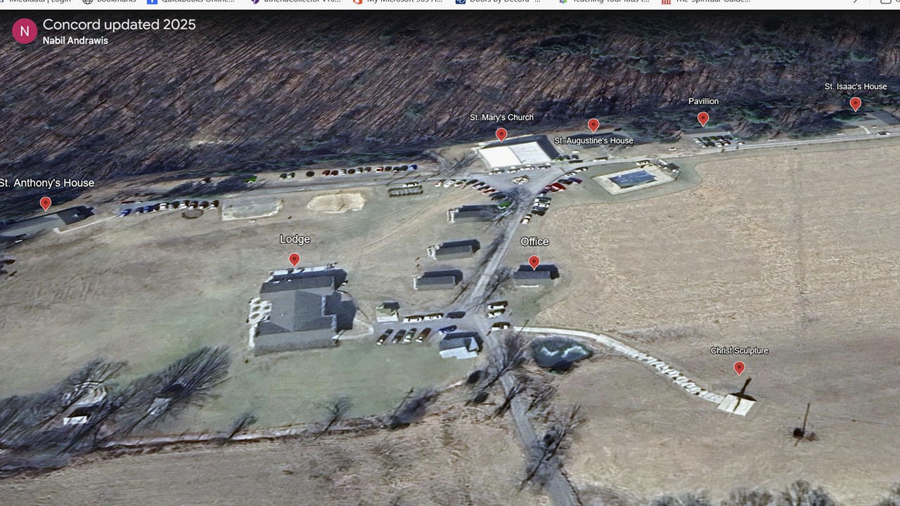 Aerial view of main Concord campus